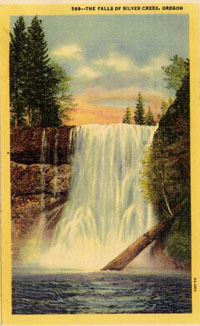 Silver Creek Falls Postcard